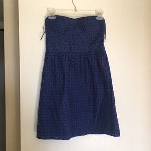 Navy Blue Strapless American Eagle Dress